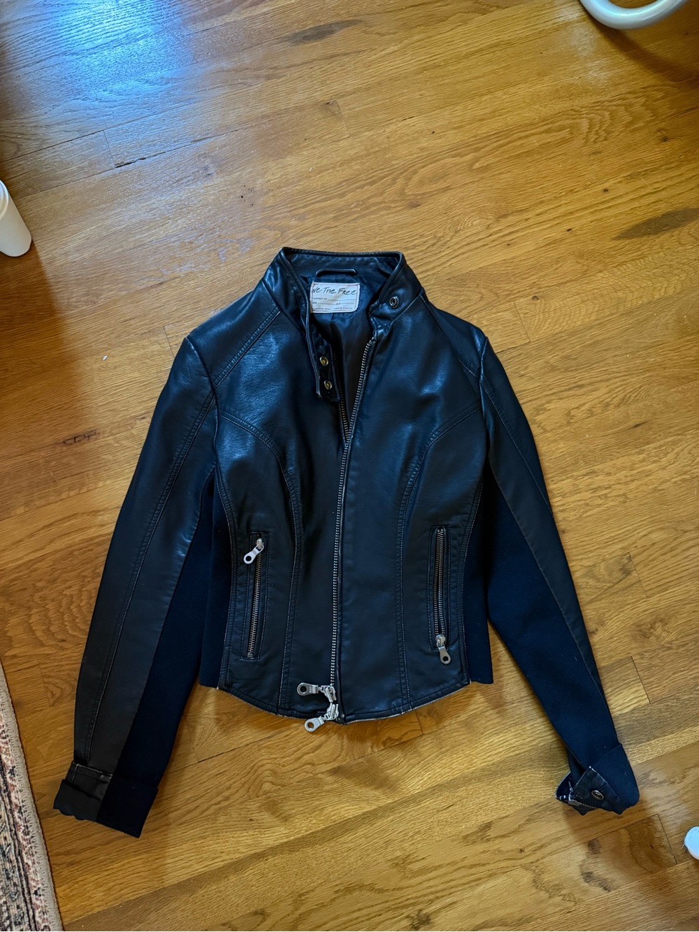 Free people leather jacket